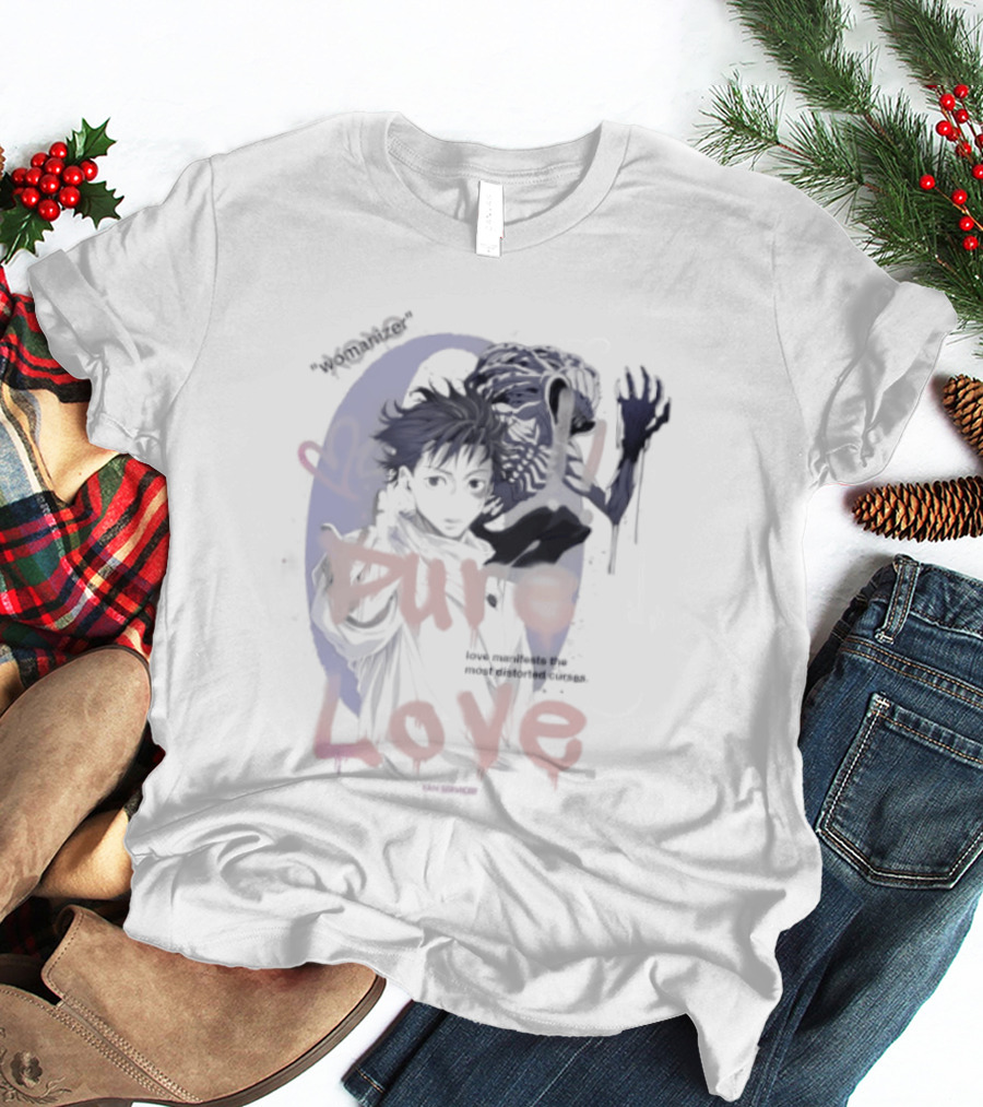 Yuta Okkotsu Pure Love Manifests Distorted Curses Womanizer Service T-Shirt