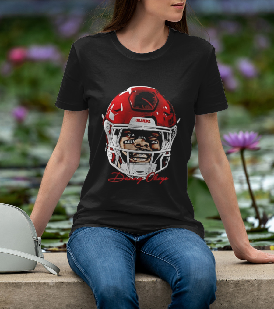 Danny Okoye Oklahoma Sooners Football Helmet Swag T-Shirt