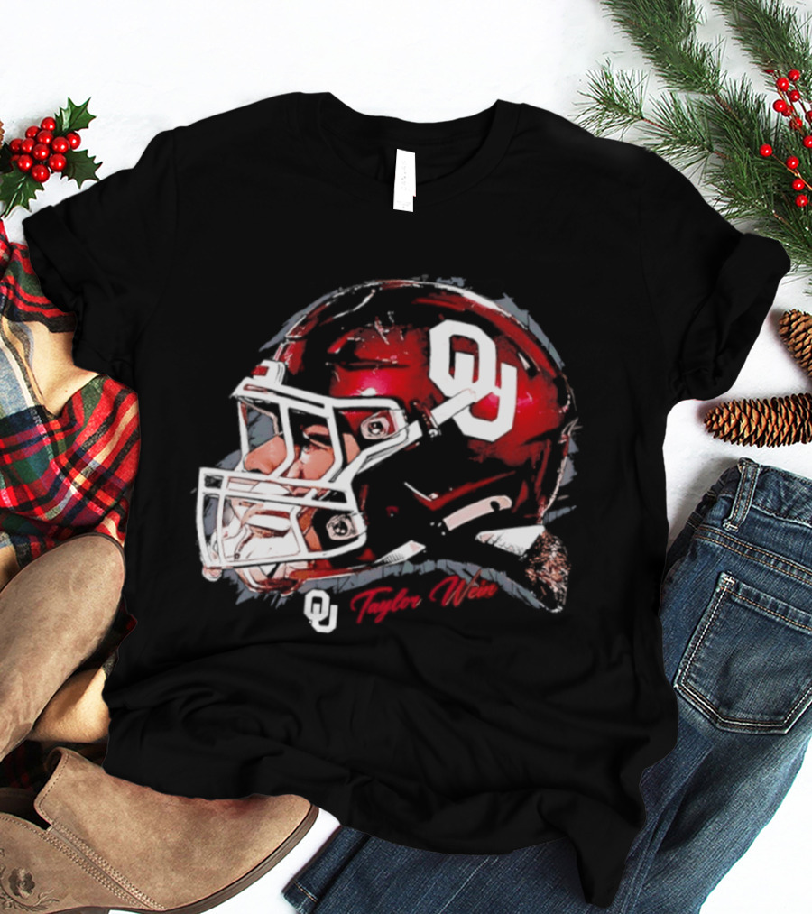 Oklahoma Sooners Football OU Helmet Taylor Wein T-Shirt
