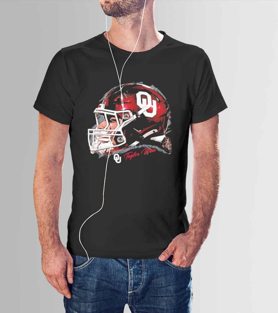 Oklahoma Sooners Football OU Helmet Taylor Wein T-Shirt