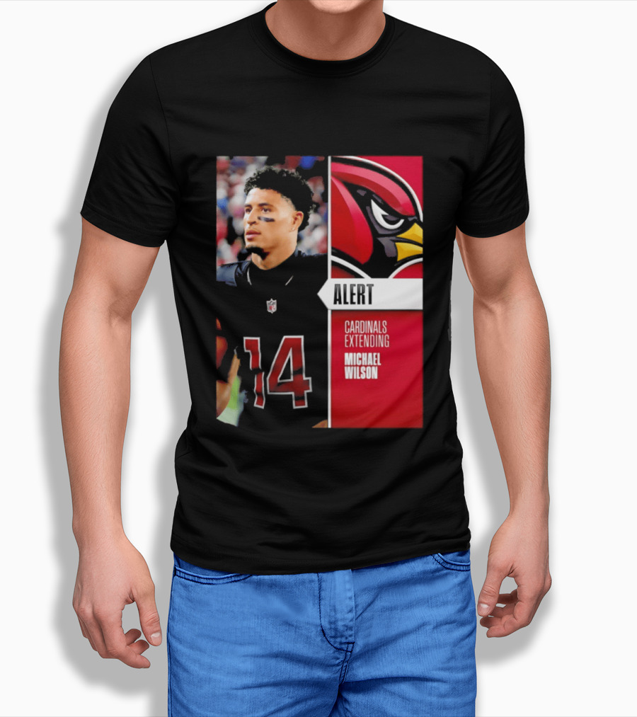 Alert Cardinals Extending Michael Wilson Arizona 14 T-Shirt