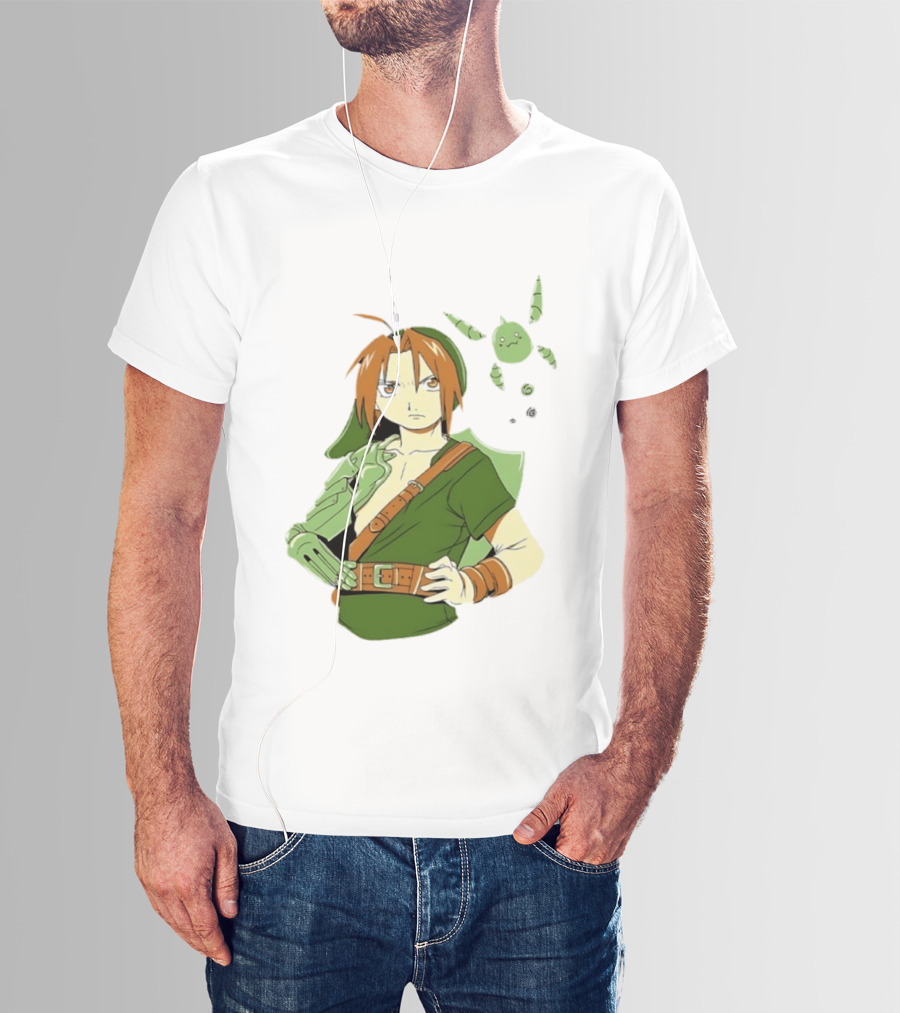 Edward Elric Crossover With Link Costume From Fullmetal Alchemist T-Shirt