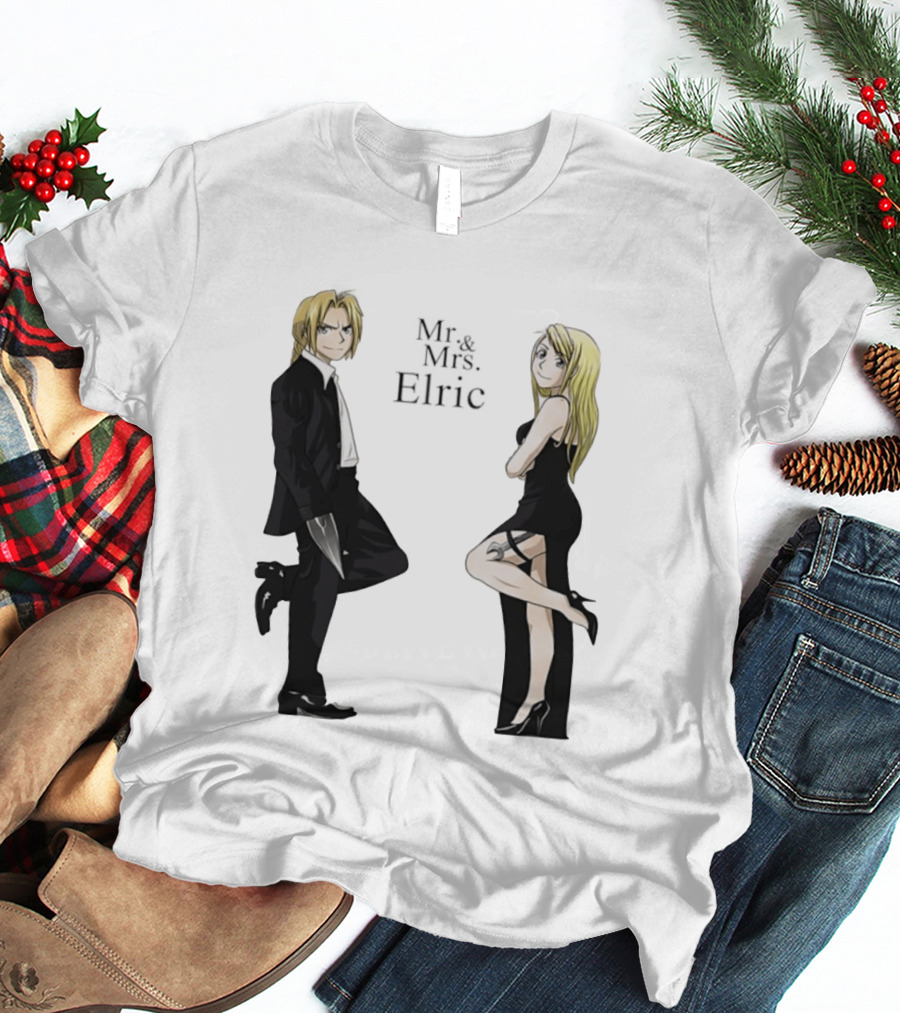 Edward Elric And Winry Rockbell Mr. And Mrs. Elric T-Shirt