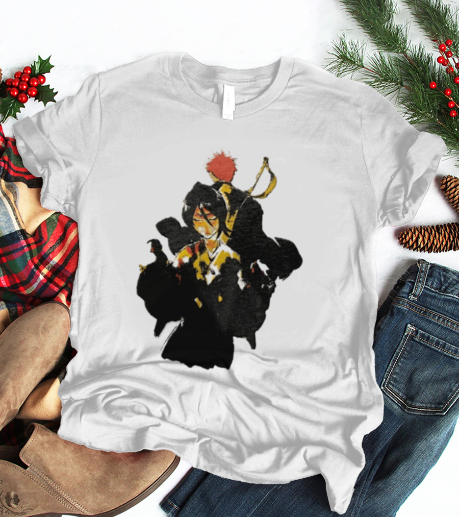 Rukia Kuchiki And Ichigo Kurosaki Spirit Battle Bleach Anime Fan Favorite Characters T-Shirt