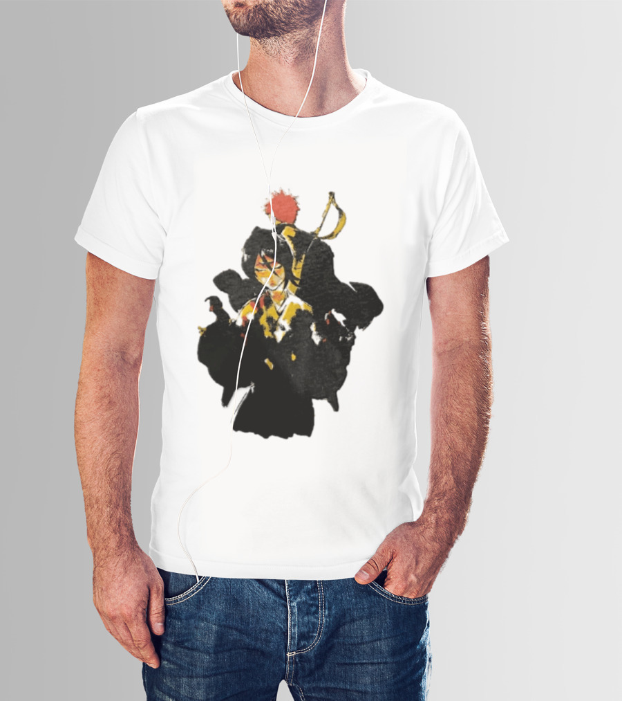 Rukia Kuchiki And Ichigo Kurosaki Spirit Battle Bleach Anime Fan Favorite Characters T-Shirt