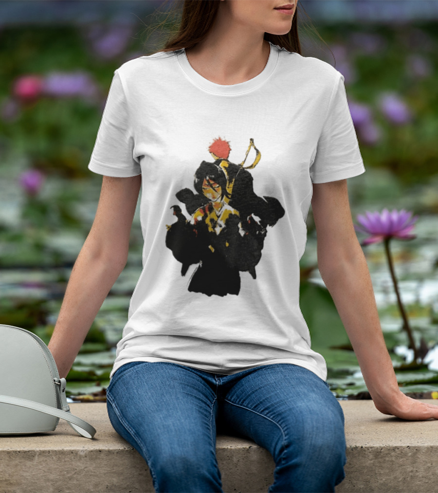 Rukia Kuchiki And Ichigo Kurosaki Spirit Battle Bleach Anime Fan Favorite Characters T-Shirt