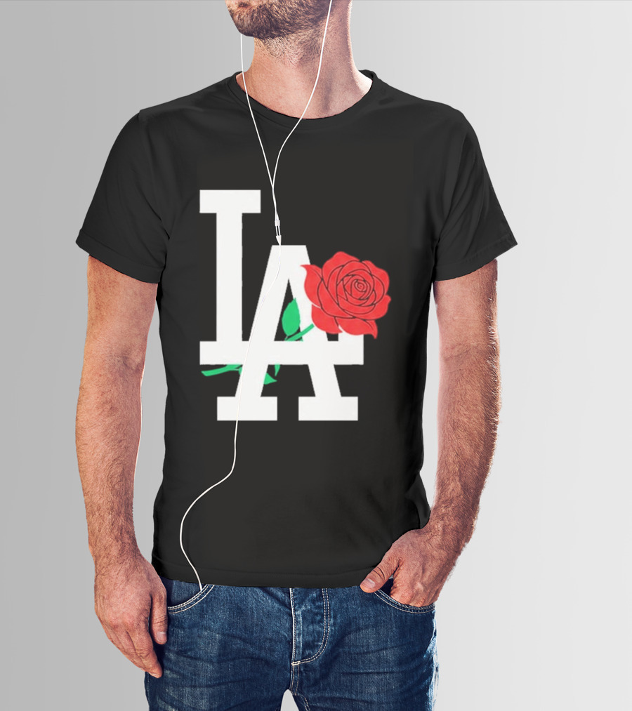 2026 Dodgers Date Night LA Rose T-Shirt