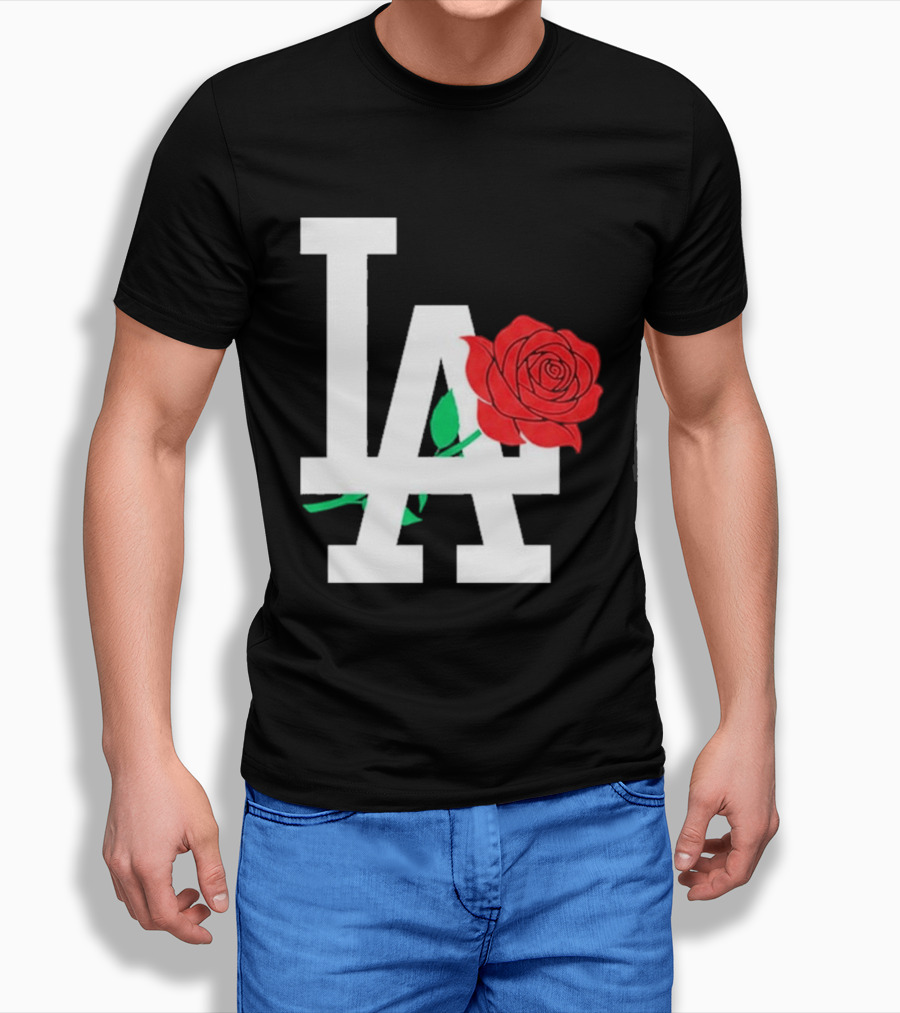 2026 Dodgers Date Night LA Rose T-Shirt