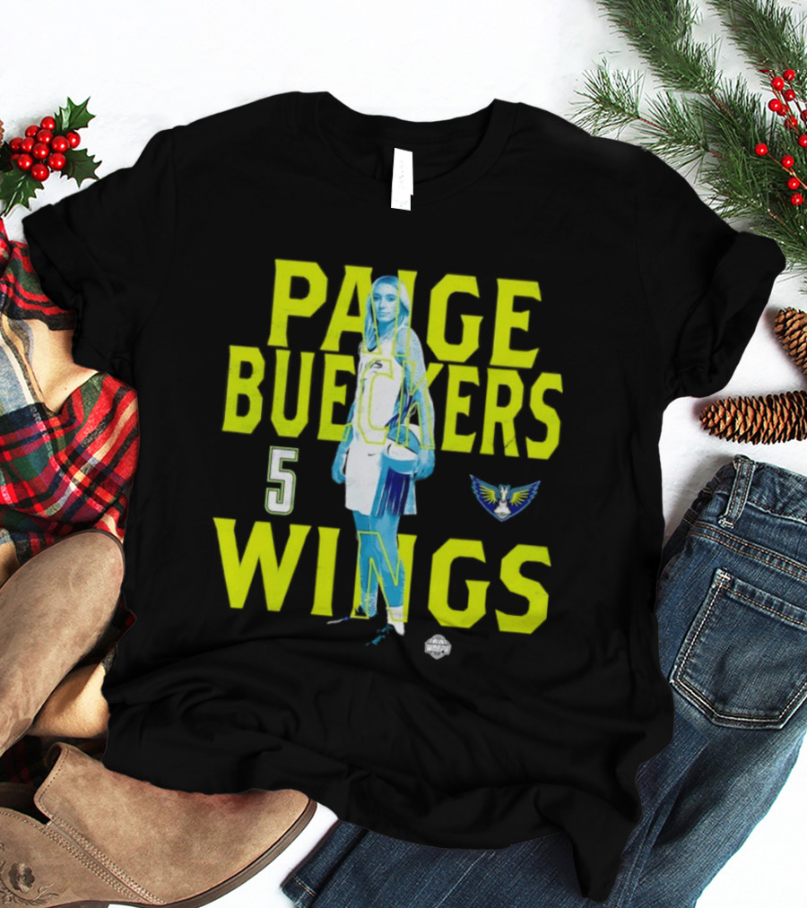 Paige Bueckers 5 Wings Player Stance T-Shirt