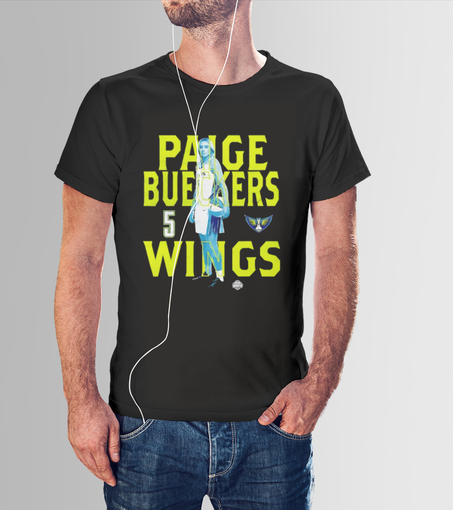 Paige Bueckers 5 Wings Player Stance T-Shirt