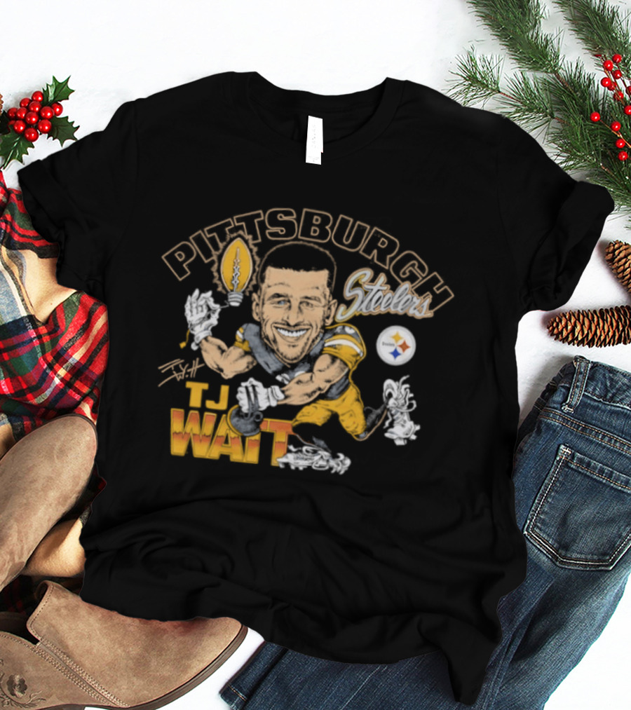 Pittsburgh Steelers T.J. Watt Caricature Player T-Shirt