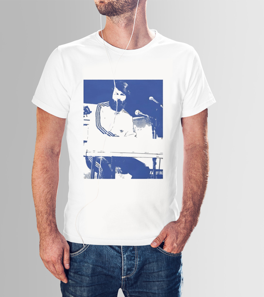 Brian Wilson Piano Microphone Live Performance T-Shirt
