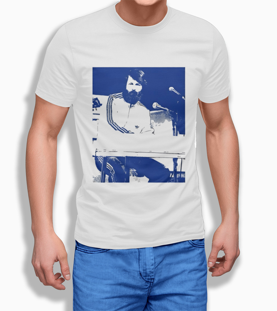 Brian Wilson Piano Microphone Live Performance T-Shirt