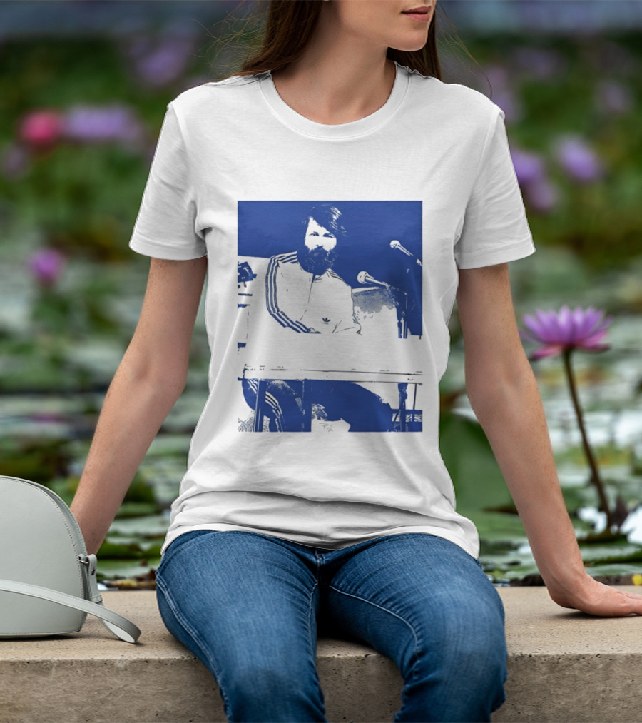 Brian Wilson Piano Microphone Live Performance T-Shirt