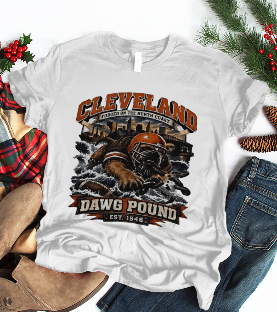 Cleveland Dawg Pound Forged On The North Coast Est 1946 T-Shirt