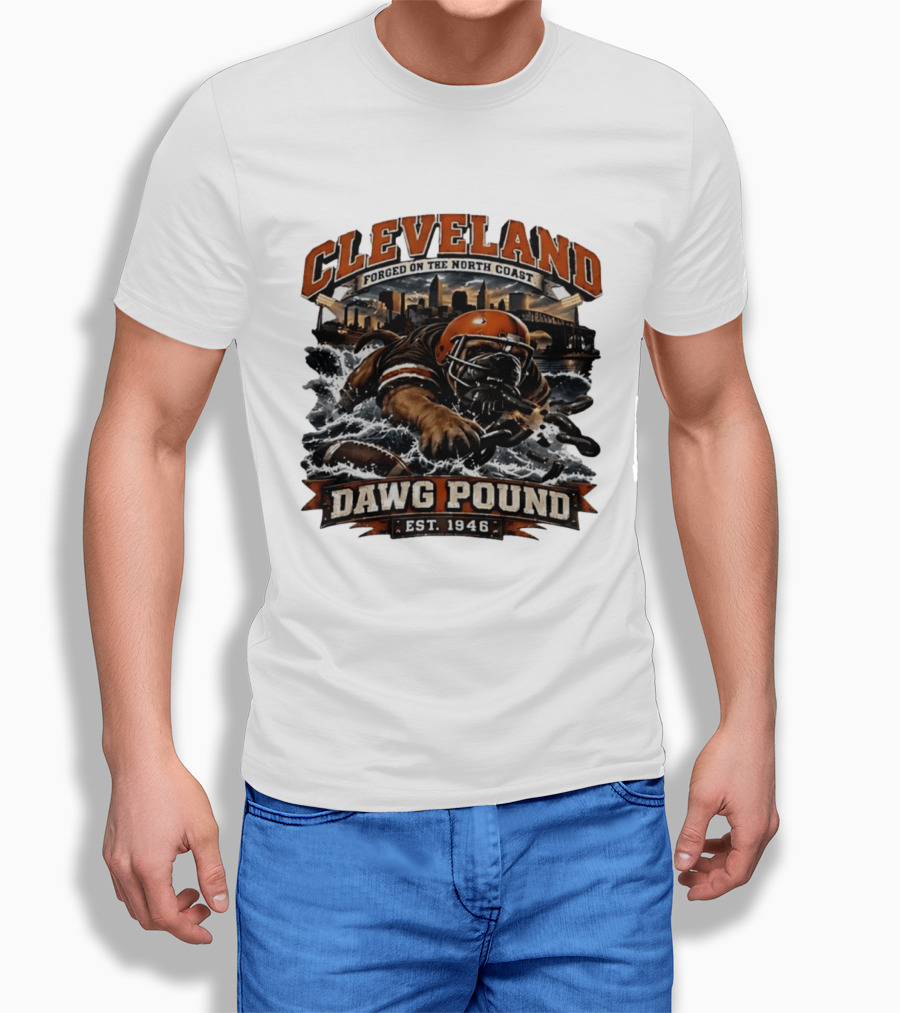 Cleveland Dawg Pound Forged On The North Coast Est 1946 T-Shirt