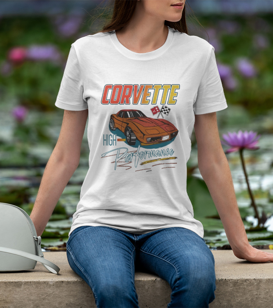 Corvette High Performance Racing Car T-Shirt