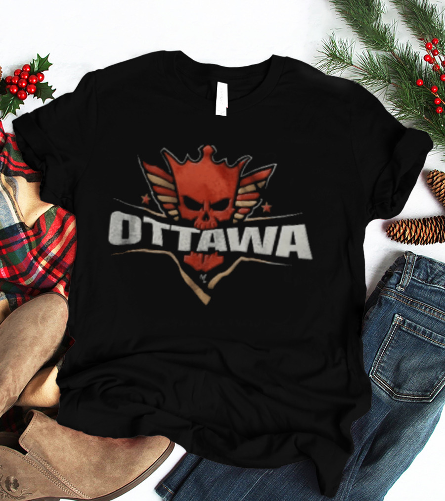 Ottawa Cody Rhodes American Nightmare Winged Crown Skull T-Shirt