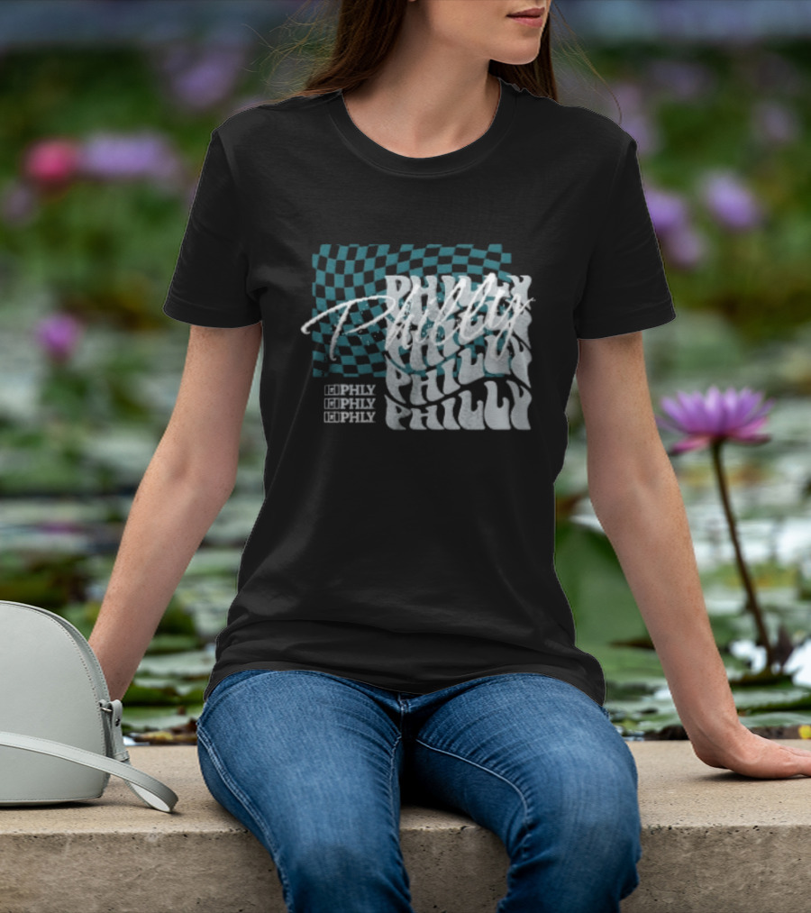 Philly Checkered Repeat Philadelphia Eagles Philly Philly T-Shirt