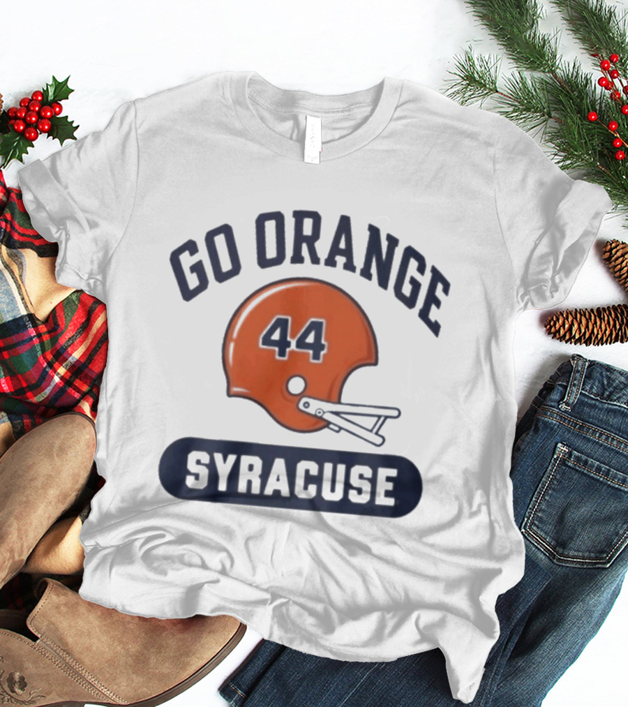 Go Orange 44 Syracuse Helmets Football T-Shirt