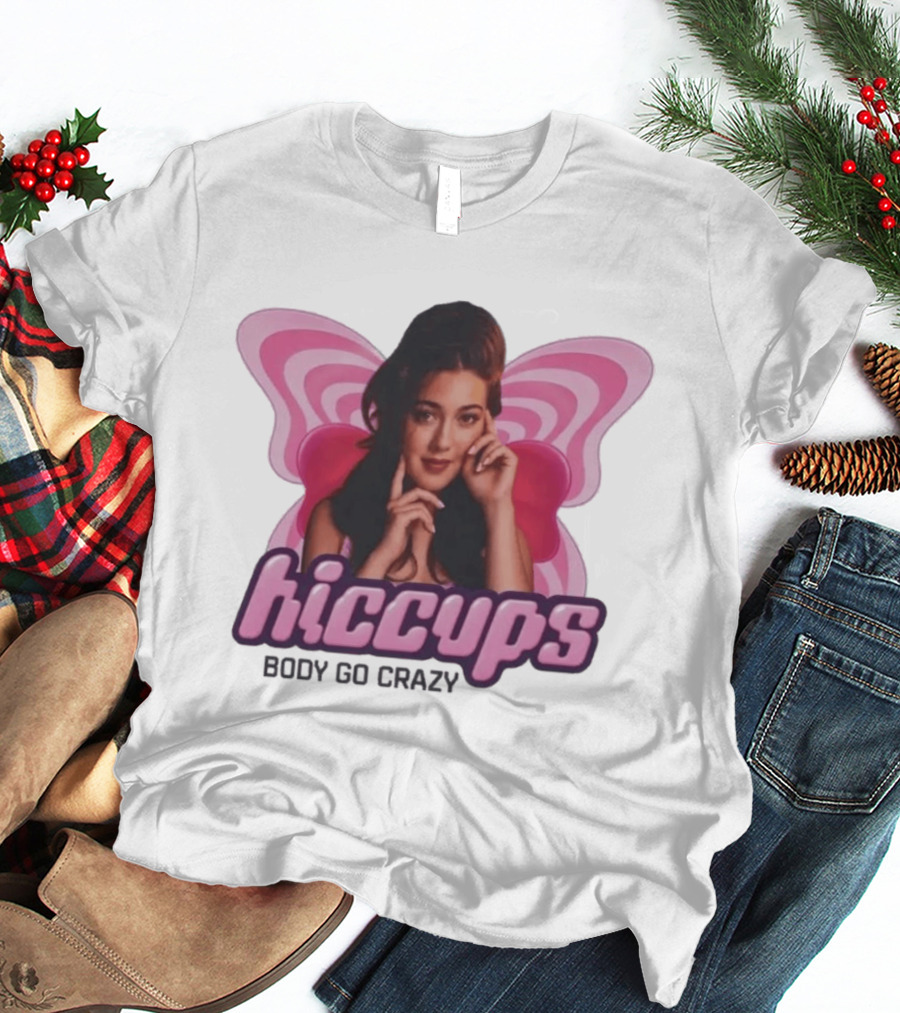 Hiccups Body Go Crazy Pink Butterfly Wings T-Shirt
