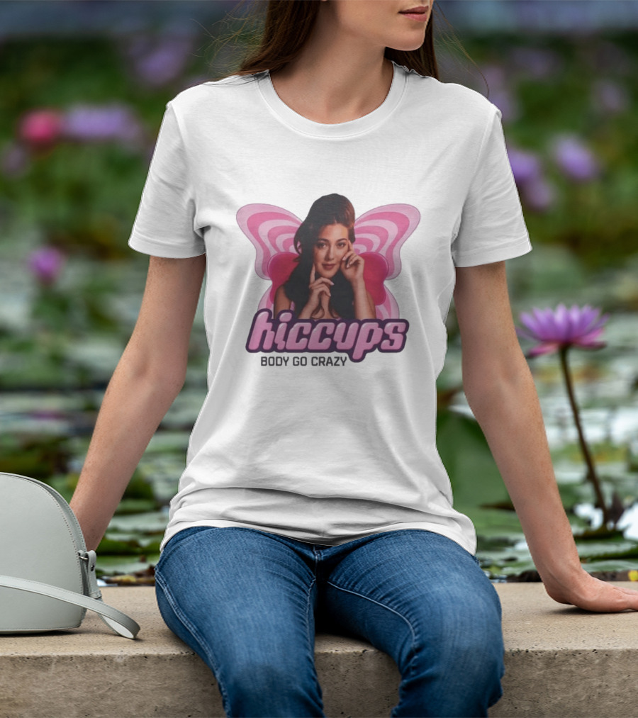 Hiccups Body Go Crazy Pink Butterfly Wings T-Shirt