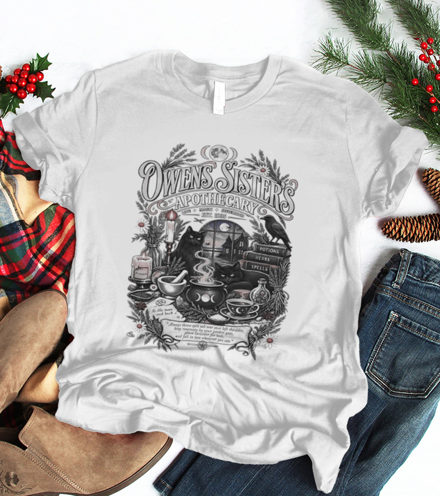 Owens Sister's Apothecary Est 1995 Candles And Herbs T-Shirt