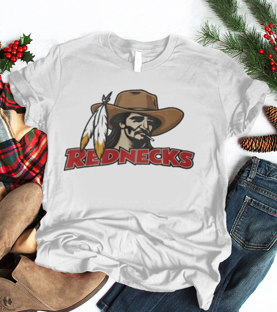 Rednecks Cowboy Icon With Feathered Hat T-Shirt