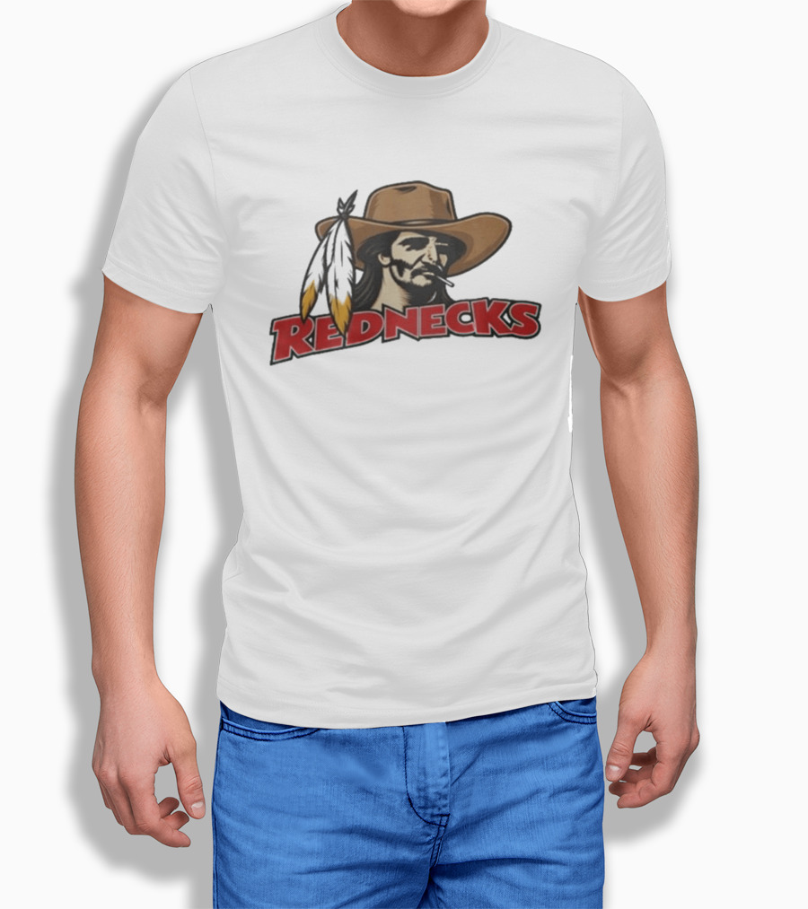 Rednecks Cowboy Icon With Feathered Hat T-Shirt