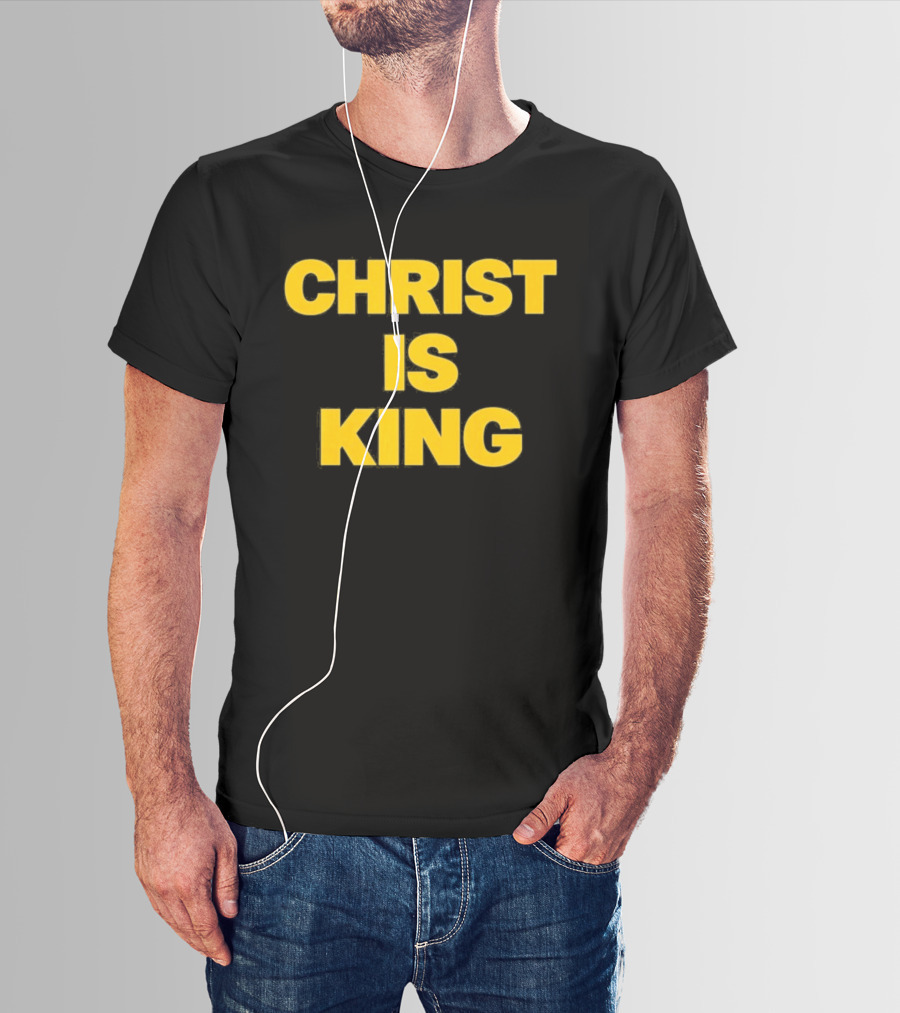 Blake Anderson Christ Is King Bold Yellow T-Shirt