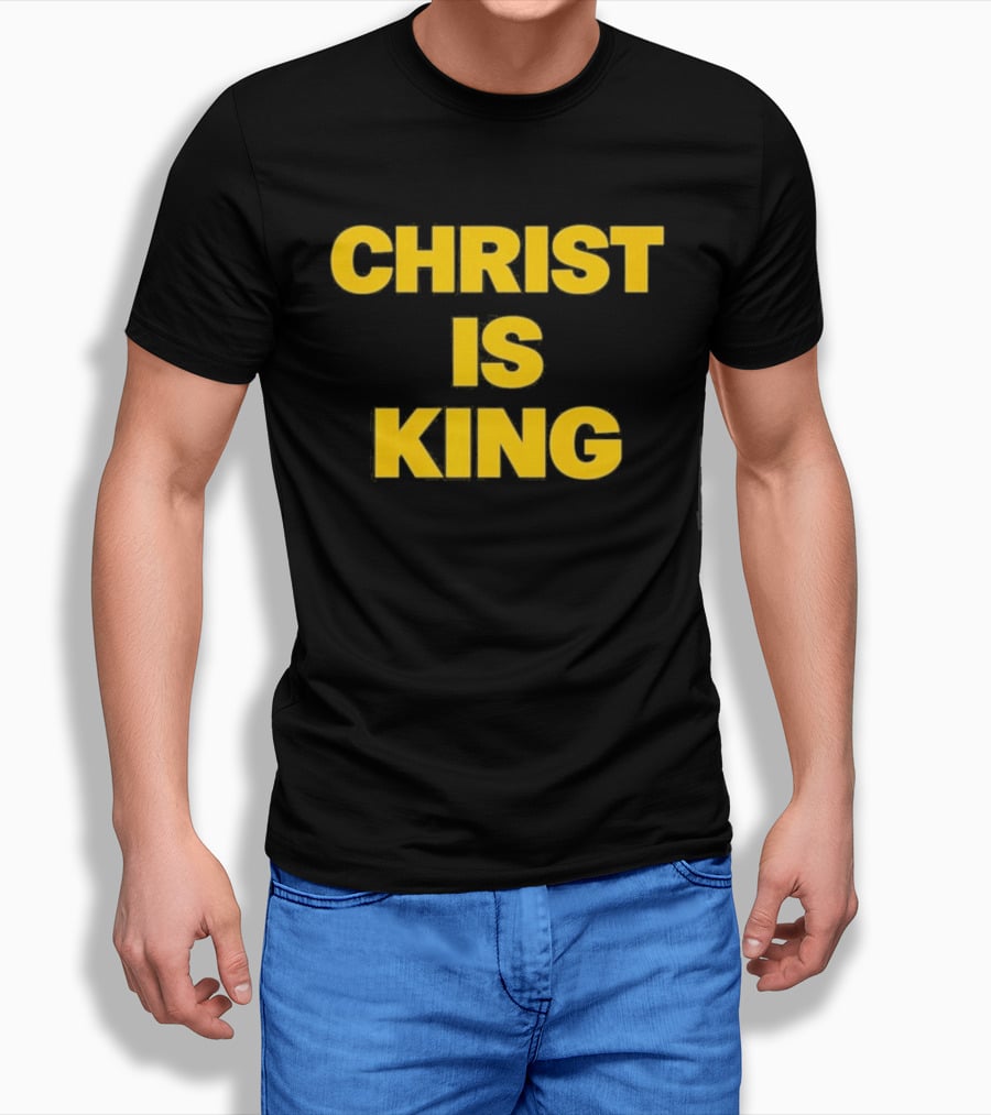 Blake Anderson Christ Is King Bold Yellow T-Shirt