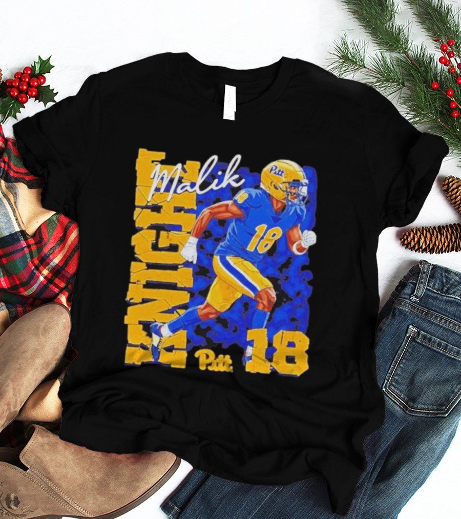 Malik Knight 18 Pitt Panthers Football Player T-Shirt