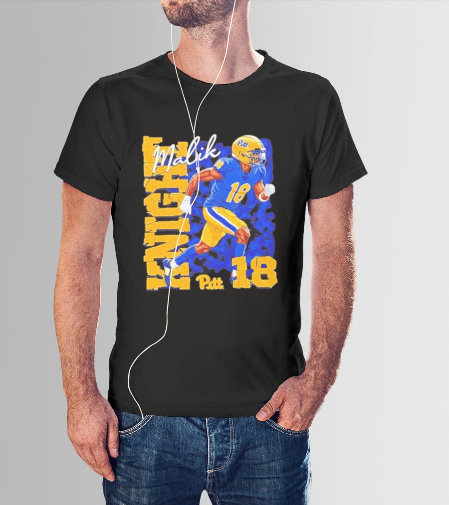 Malik Knight 18 Pitt Panthers Football Player T-Shirt