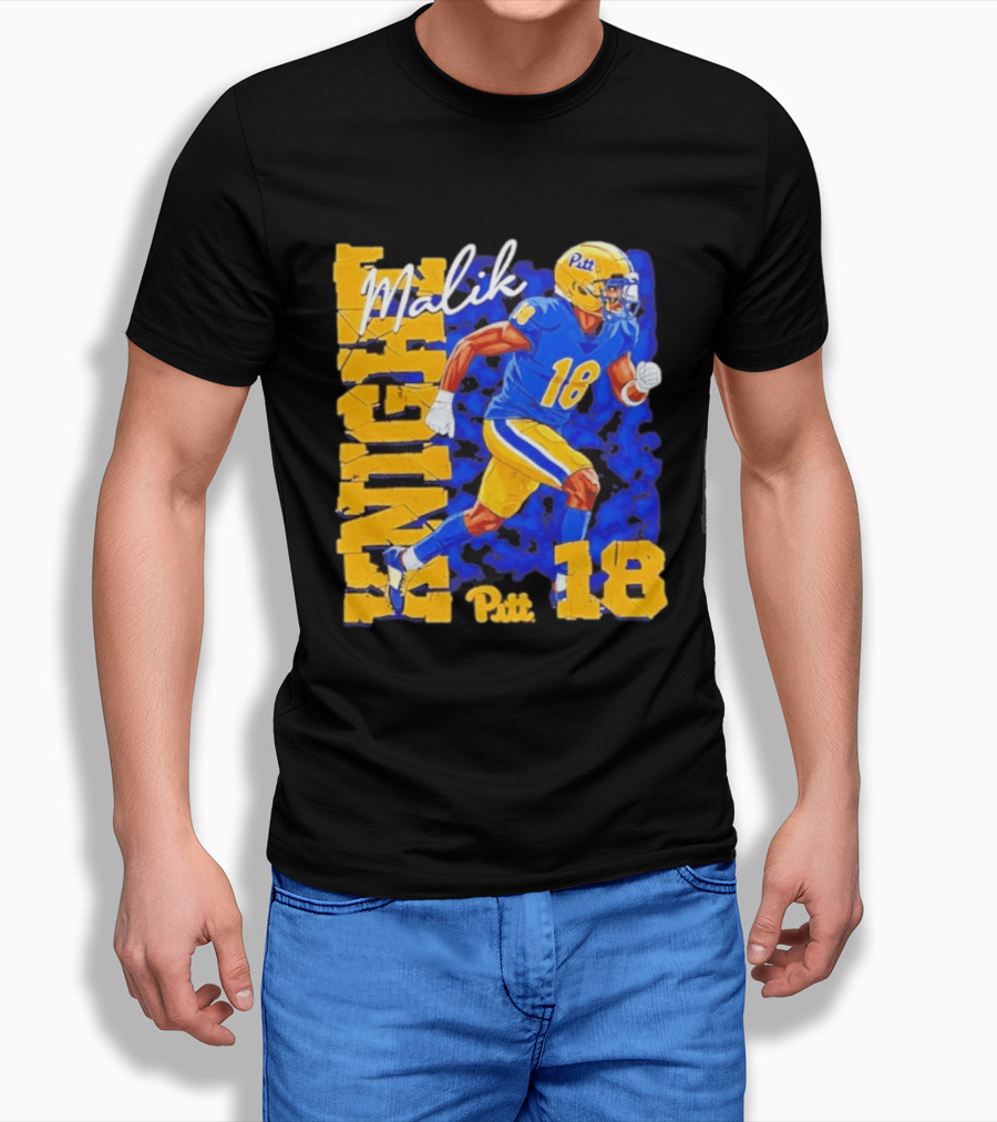 Malik Knight 18 Pitt Panthers Football Player T-Shirt