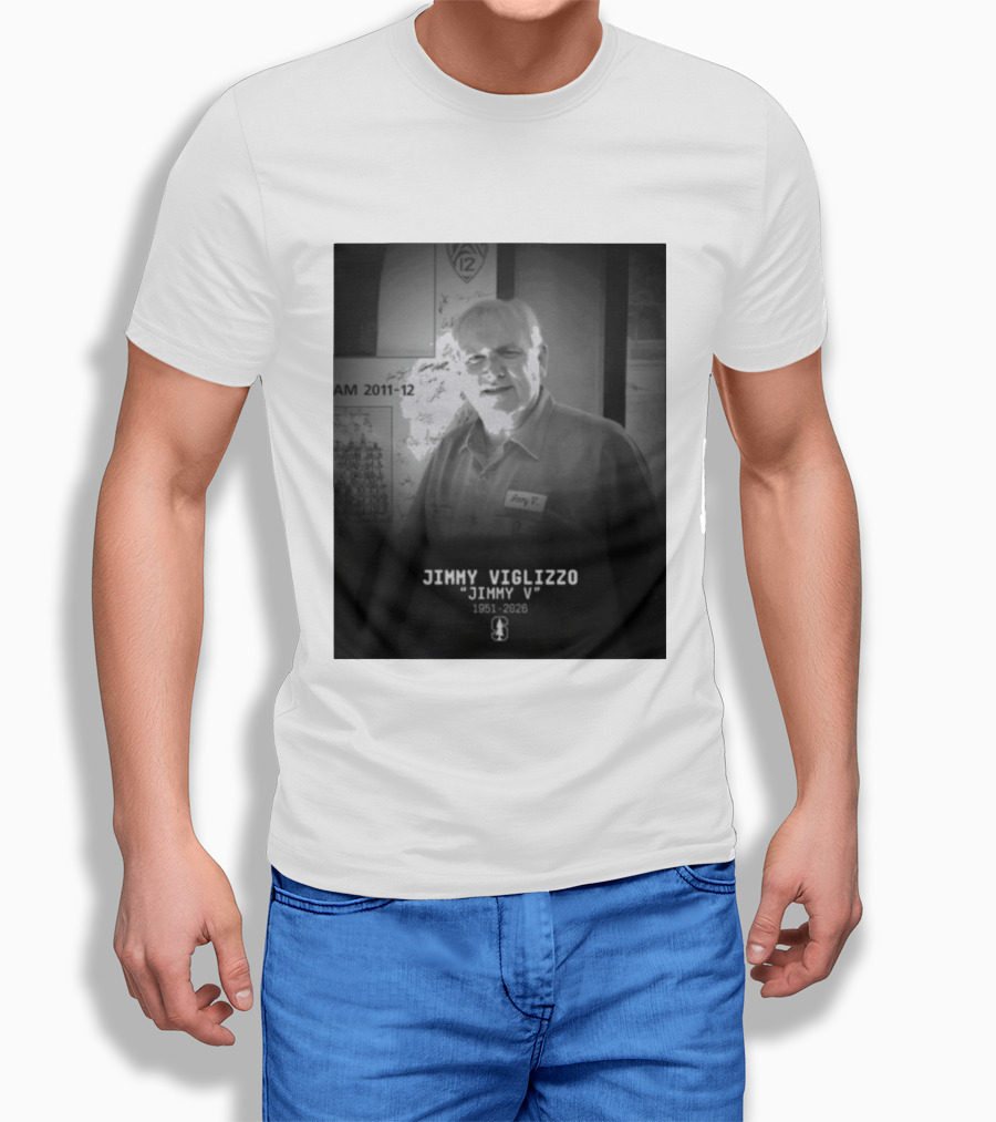 Jimmy Viglizzo "Jimmy V" 1951 2026 Commemoration Stanford Connection T-Shirt
