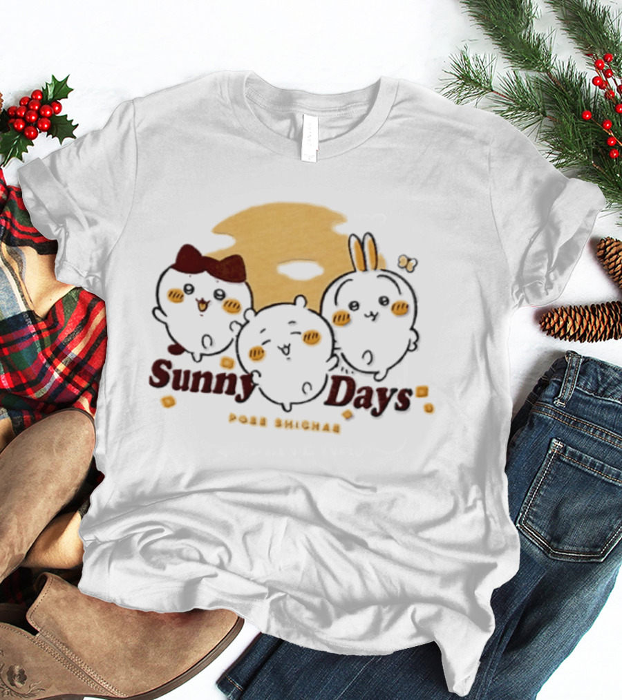 Sunny Days Pose Shichae Cartoon Characters Trio T-Shirt