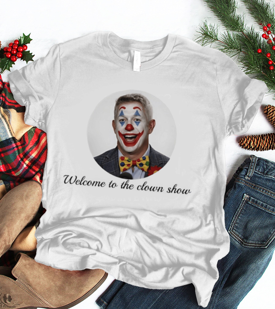 Mike Elias Welcome To The Clown Show Bowtie Suit Red Nose T-Shirt