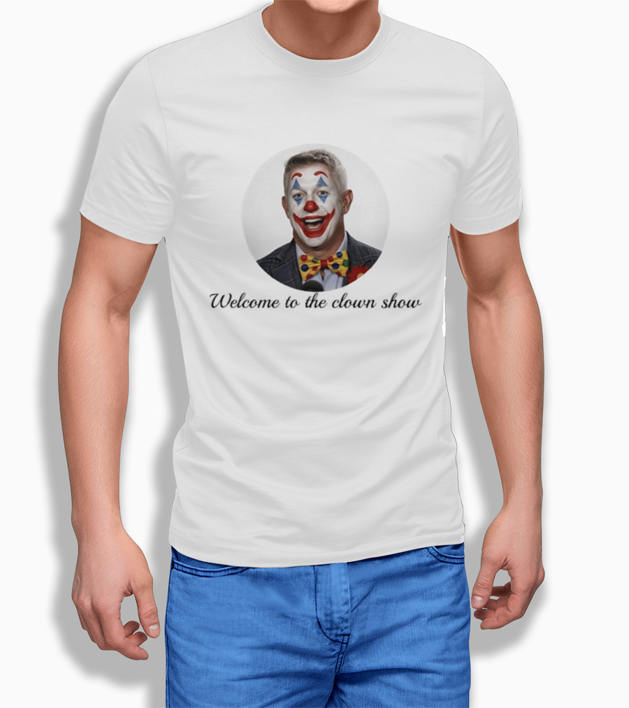 Mike Elias Welcome To The Clown Show Bowtie Suit Red Nose T-Shirt