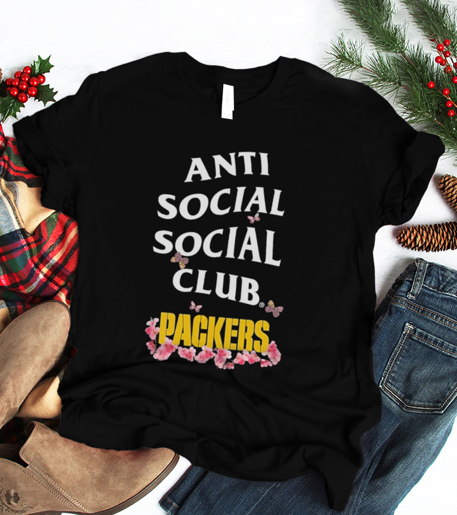 Anti Social Social Club Packers Blossom Pink Butterflies T-Shirt