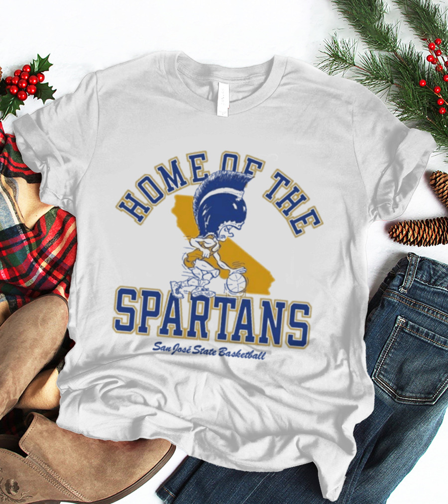 San Jose State Basketball Home Of The Spartans California T-Shirt