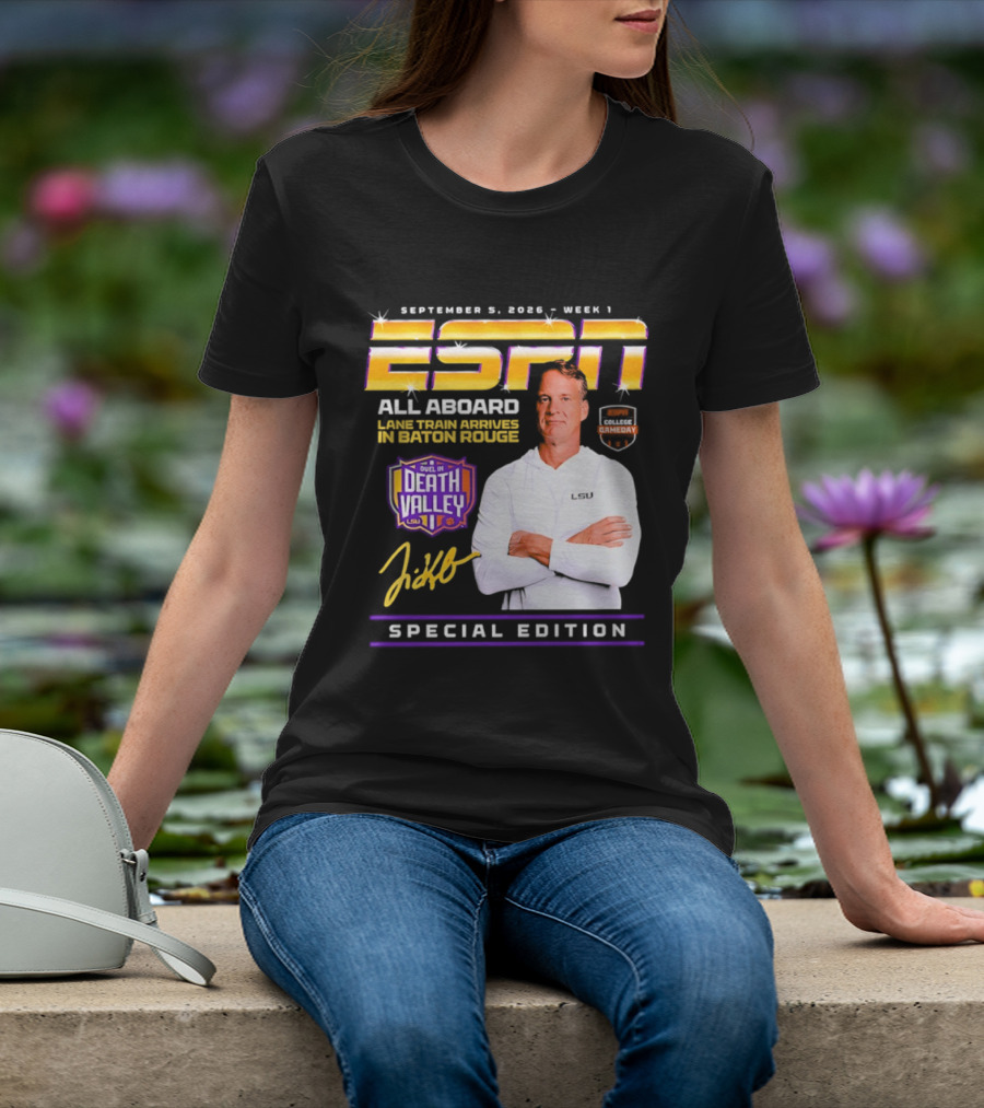 ESPN Special Edition September 5 2026 Week 1 All Aboard Tigers Express Death Valley Gameday T-Shirt