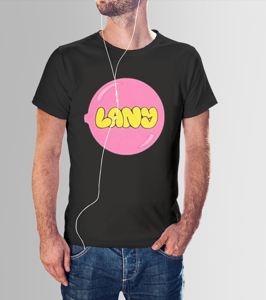 LANY Stuck On You Pink Yellow Bubble T-Shirt