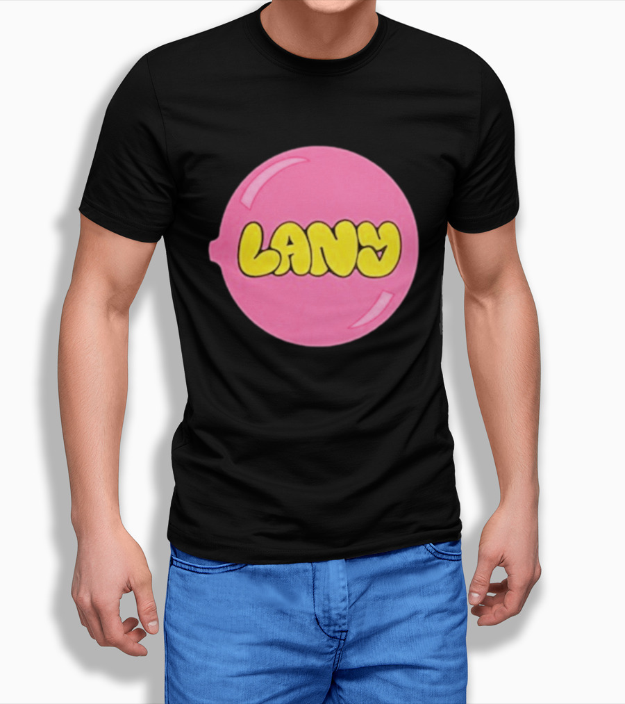 LANY Stuck On You Pink Yellow Bubble T-Shirt