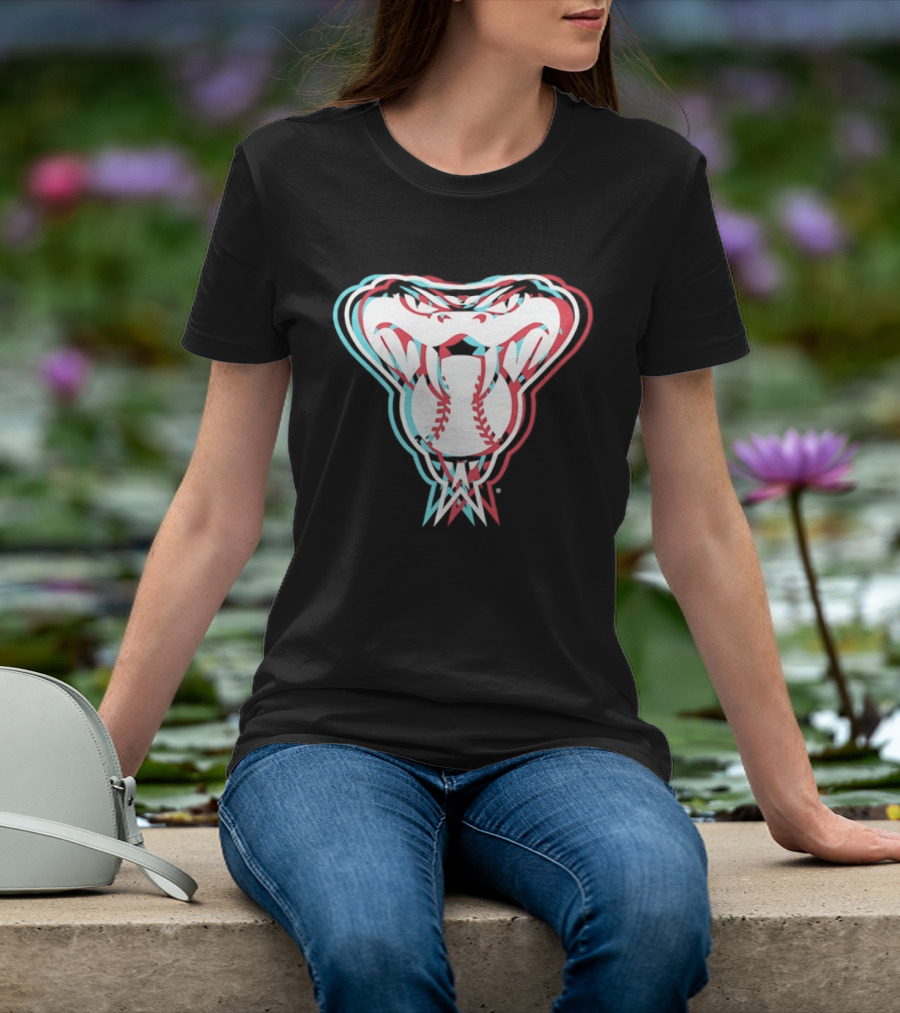 Arizona Diamondbacks Glitch Snake MLB 2026 Season T-Shirt