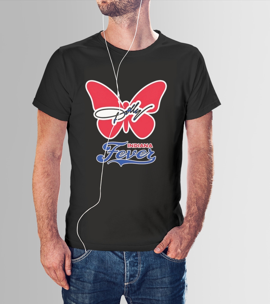 Indiana Fever Women's Basketball Dolly Parton Butterfly Collaboration T-Shirt