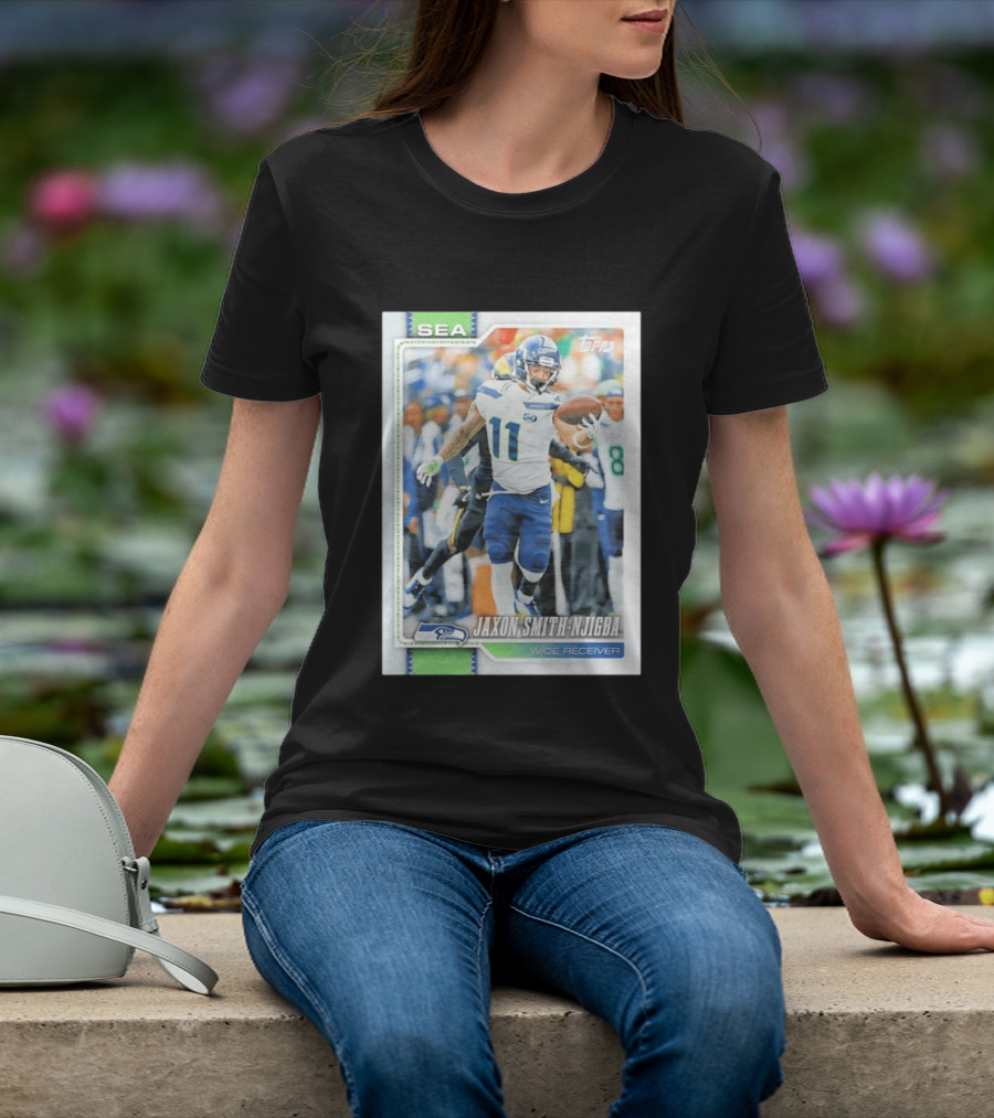 Jaxon Smith Njigba Seattle Seahawks Wide Receiver 2026 Topps Football Card T-Shirt