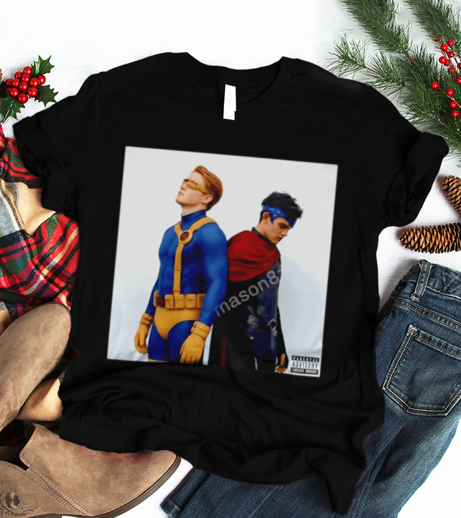 Cyclops And Wiccan Heartstopper X Men Comic Collaboration T-Shirt