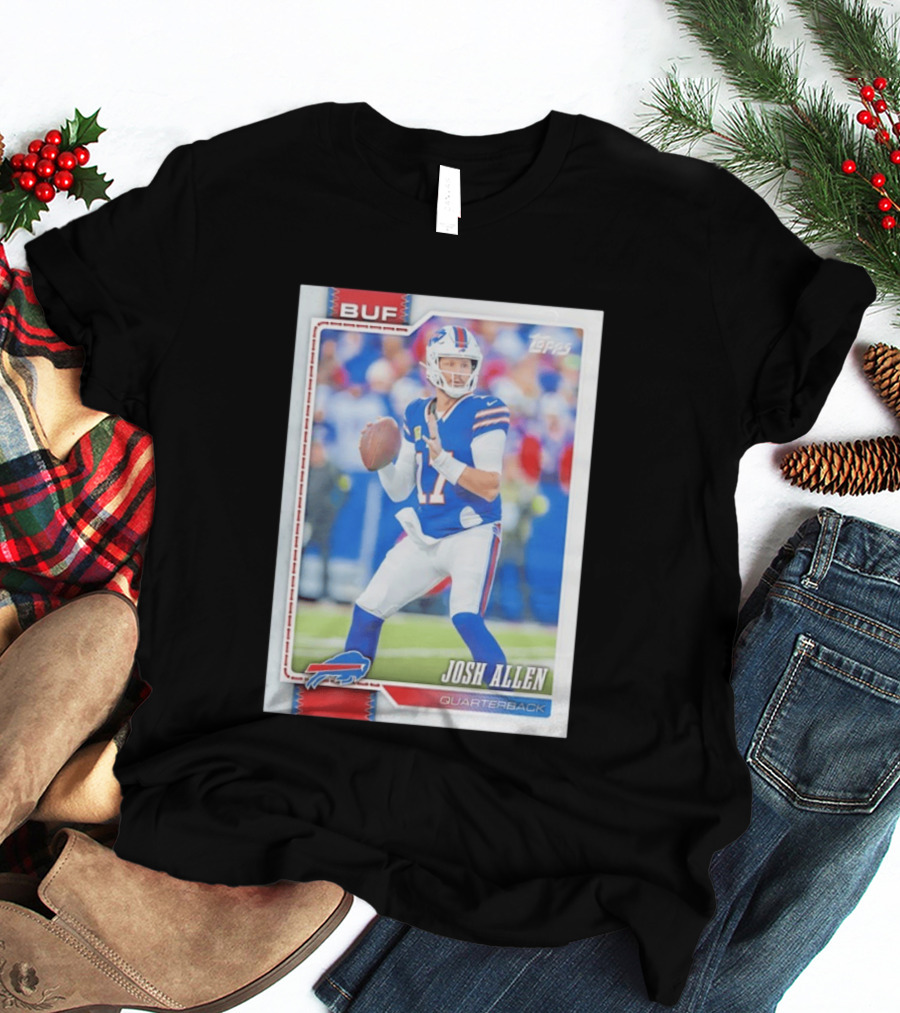 Buffalo Bills Josh Allen Quarterback Topps 2026 T-Shirt