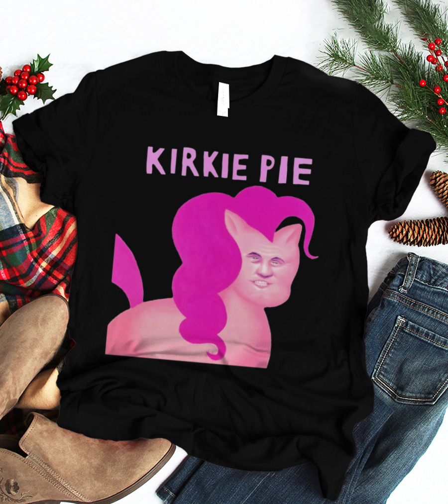 Kirkie Pie Pink Pony Cartoon Face T-Shirt