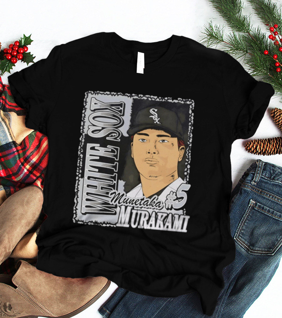 Munetaka Murakami #5 White Sox Baseball T-Shirt